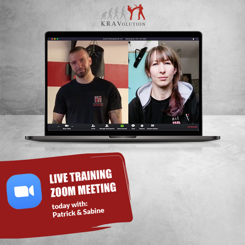 Krav Maga onlinetraining as zoom meeting